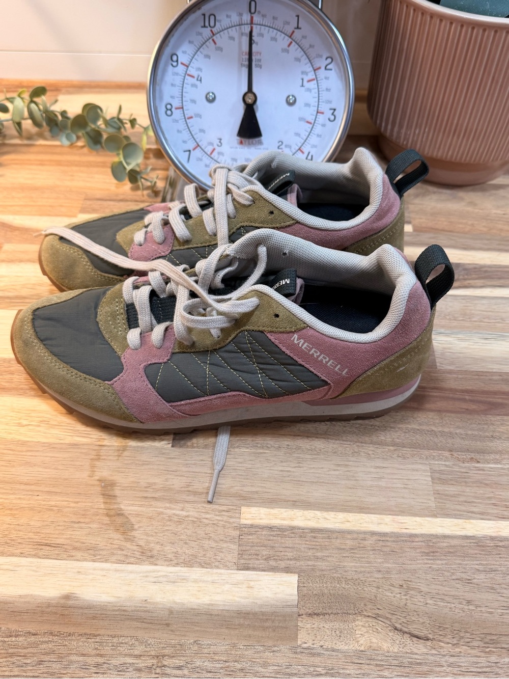 Merrell Kids Olive, Pink & Gray Trail Sneakers - Picture 4 of 7